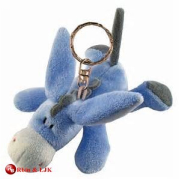 customized OEM design plush donkey keychain